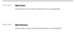 Illustration for article titled My Relative Won an Oscar!